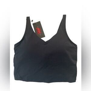 New TGP The Gym People Sports bra/top Size S Black Color NEW WITH  TAG.